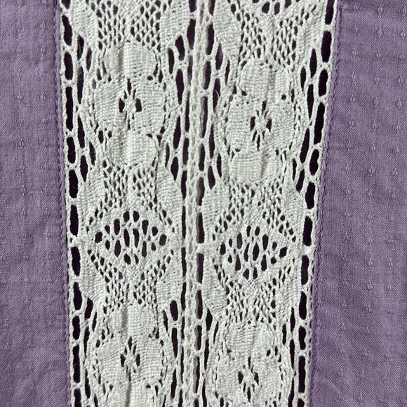 Pink Chicken New York Tiered Lace Trim Maxi Dress, S - Picture 9 of 11